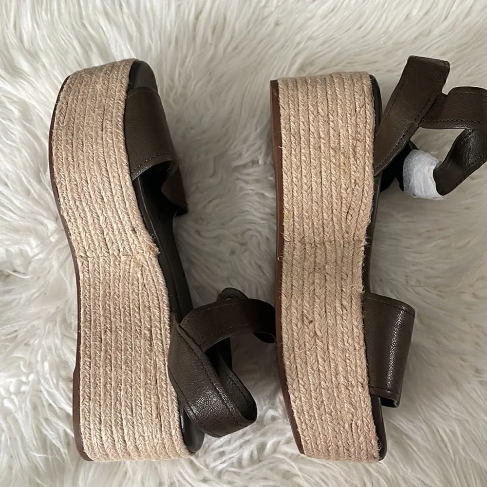 FRANCO SARTO LEATHER ESPADRILLES NWOT SIZE 8.5